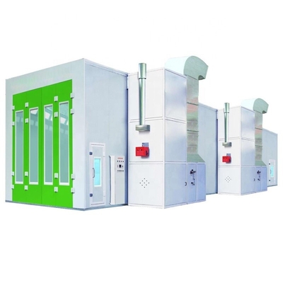 کیفیت  220V Industrial Car Spray Booth With Fiberglass Floor Filter And Exhaust Fan کارخانه