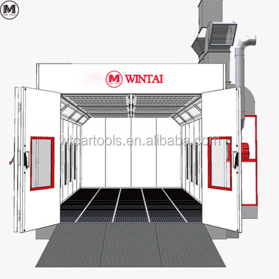 NM Disc Dia. European Automotive Car Paint Booth با چراغ های LED و تایید CE