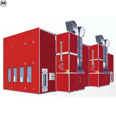 اتاق رنگ کامیون اتاق اسپری اتوبوس با 2 مجموعه از فن های 11KW و منبع گرمایش LPG