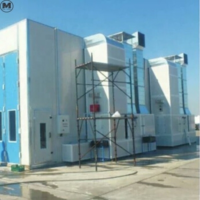 اتاق رنگ کامیون اتاق اسپری اتوبوس با 2 مجموعه از فن های 11KW و منبع گرمایش LPG