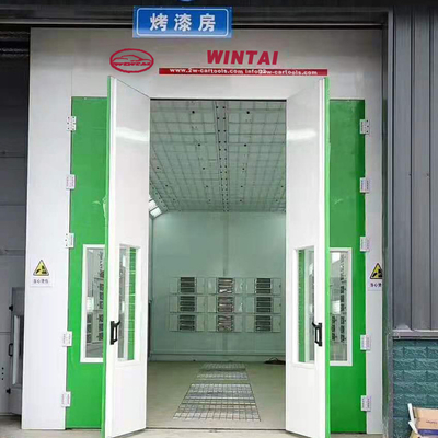 اتاق رنگ اسپری اتوبوس صنعتی LED با 2 مجموعه از فن های خروجی 7.5KW