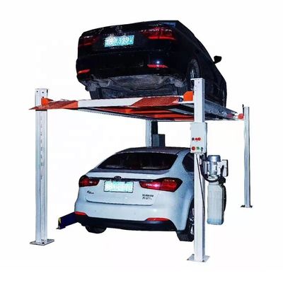 بالابر پارکینگ چهار ستون برای آسانسور خودرو تعداد بارگیری ۱۲ واحد هزینه نگهداری کم