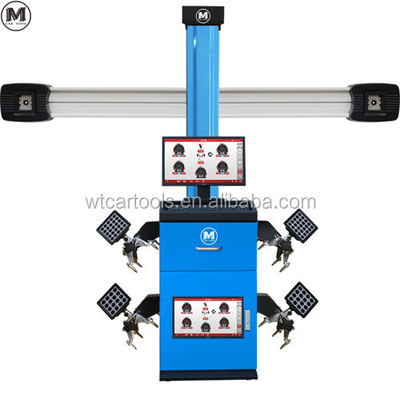 دو صفحه نمایش سه بعدی سیستم تراز چهار چرخ با کامپیوتر لنوو M881S