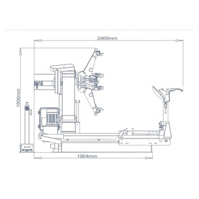 2300mm قطر تایر نیمه کامیون 3KW قدرت موتور 380V 60HZ