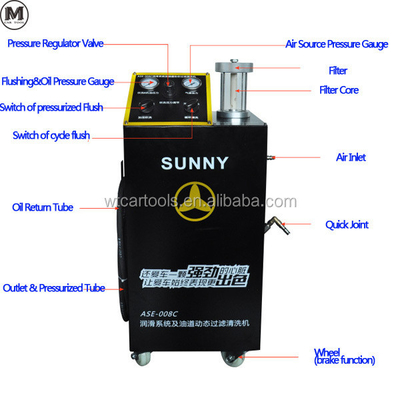 ASE-008 ماشین شستشوی موتور فلزی 65L برای تمیز کردن سیستم روان کننده موتور
