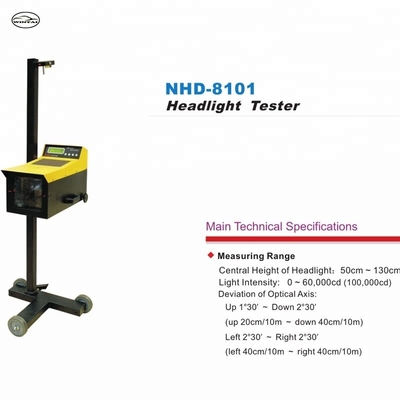 AC220V NHD-8101 ماشین آزمایش چراغ های جلو برای خودرو و موتورسیکلت