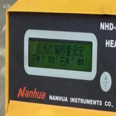NHD-8000 لامپ جلو ماشین تست کننده ارتفاع مرکزی 130cm 220v 50hz برای همه اتومبیل ها