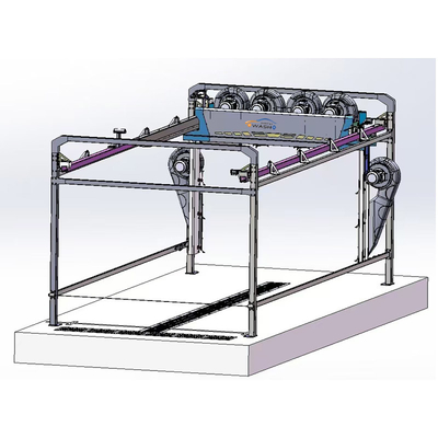 تجهیزات ماشین شویی بدون لمس با یک بازو با 6 دستگاه خشک کن و 8 متر Lx5mm Rail Size Touch Free ماشین شویی اتوماتیک ماشین شویی سیستم بازیافت آب