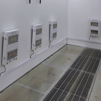 دستگاه رنگ‌آمیزی خودرو اتوماتیک با تاییدیه CE، اتاقک رنگ پاش با فن اروپایی، اتاقک رنگ خودرو در فضای باز