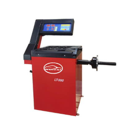 دستگاه بالانس لاستیک چرخ مخروطی استاندارد، روکش پلاستیکی ظریف، بالانسر چرخ اتوماتیک، برنامه‌های خود کالیبراسیون و خود تشخیصی، تجهیزات بالانس لاستیک