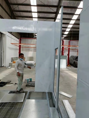 اتاق رنگ اسپری رنگ خودرو ارزان قیمت با اشعه مادون قرمز برای تعمیرگاه بدنه خودرو