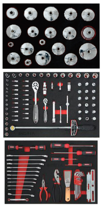 128 عدد ابزار راه‌حل ایستگاه روغن کاسه‌ای شکل مجموعه ابزار آچار شبکه روغن مجموعه آچار فیلتر روغن برای نگهداری خودرو