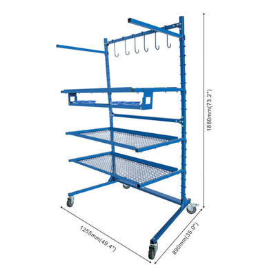 قفسه های رنگ سپر خودرو کارگاه براکت تعمیر براکت رنگ پایه رنگ جهانی