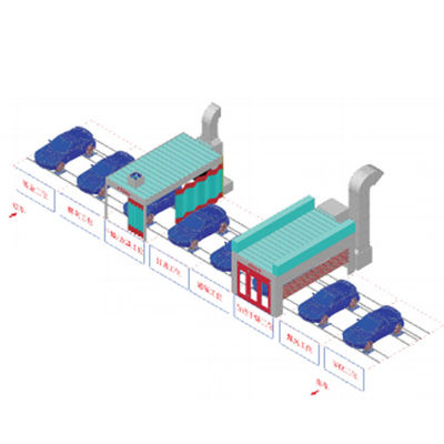 اتاق اسپری رنگ ماشین پخت و پز اتاق آماده سازی اتومبیل خطوط رنگ