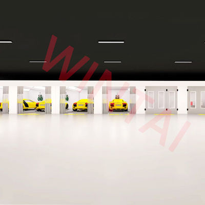 اتاق اسپری رنگ ماشین پخت و پز اتاق آماده سازی اتومبیل خطوط رنگ