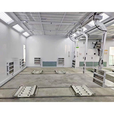 اتاق اسپری رنگ ماشین پخت و پز اتاق آماده سازی اتومبیل خطوط رنگ