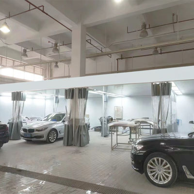 اتاق اسپری رنگ ماشین پخت و پز اتاق آماده سازی اتومبیل خطوط رنگ