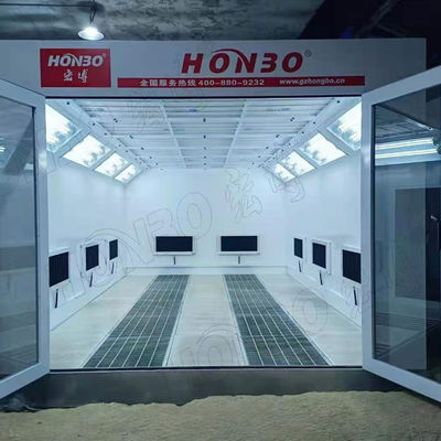 Gas Burner Heating Auto Spray Booth Automotive Including platform Paint Booth 4T Car Panel Stand