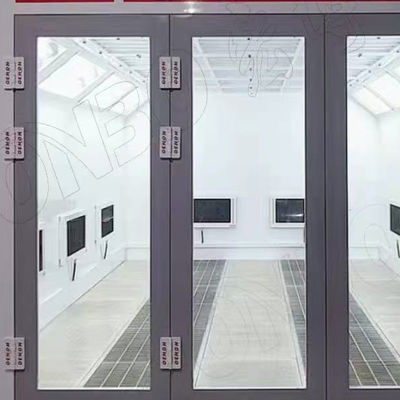 Gas Burner Heating Auto Spray Booth Automotive Including platform Paint Booth 4T Car Panel Stand